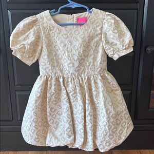 Lily Pulitzer Mini Kasslyn Gold Short Sleeve Dress Size 5
